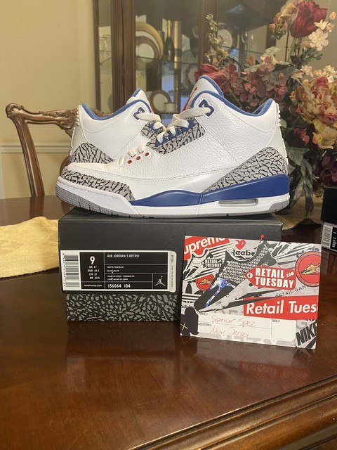 jordan retro 3 true blue mens