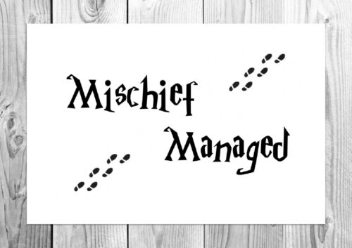 Mischief Managed - Harry Potter - Marauders Map - Art Print - A4 Size - Afbeelding 1 van 1