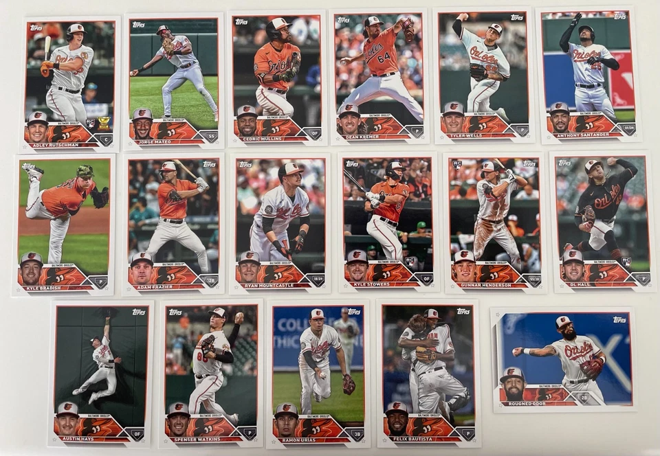 2023 Topps Baseball Baltimore Orioles Team Set Singles BAL1 - BAL17 - You Pick - Image 2 of 4