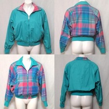 Vintage 80s HEAD Sportswear Reversible Bomber Jacket Medium Retro Streetwear USA