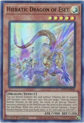 Hieratic Dragon Of Eset GFTP-EN049 Ultra Rare Ghost From The Past yugioh