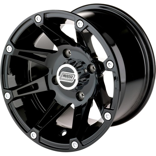 Moose Utility Division Machined Wheel, 387B, 12X8, 4/110, 2+6 | 387ML128110GB2 - Picture 3 of 5