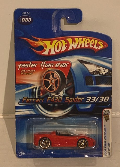 Hot Wheels Vhtf 2006 First Editions Series Ferrari F430 Spider Faster Than Ever