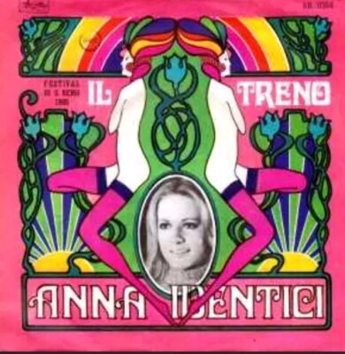 LP 45 7'' ANNA IDENTICI Il treno La gente vola italy ARISTON AR/0304