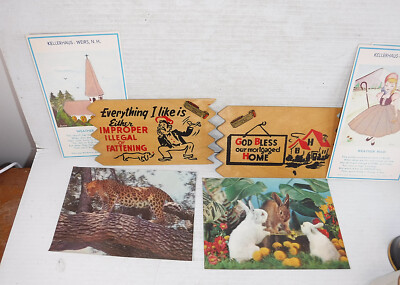 Novelty  Postcard Lot Wood Weather Forecast 3-D