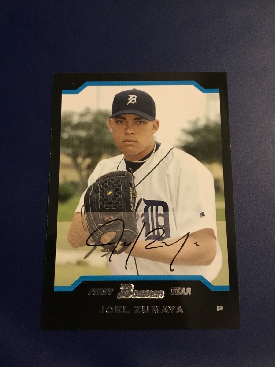 2004 Bowman # 184 JOEL ZUMAYA ROOKIE RC Detroit Tigers Great Card