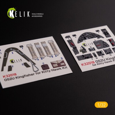 OS2U Kingfisher - Interior 3D Decal for Kitty Hawk/Zimi kit 1:32 KeliK K32018
