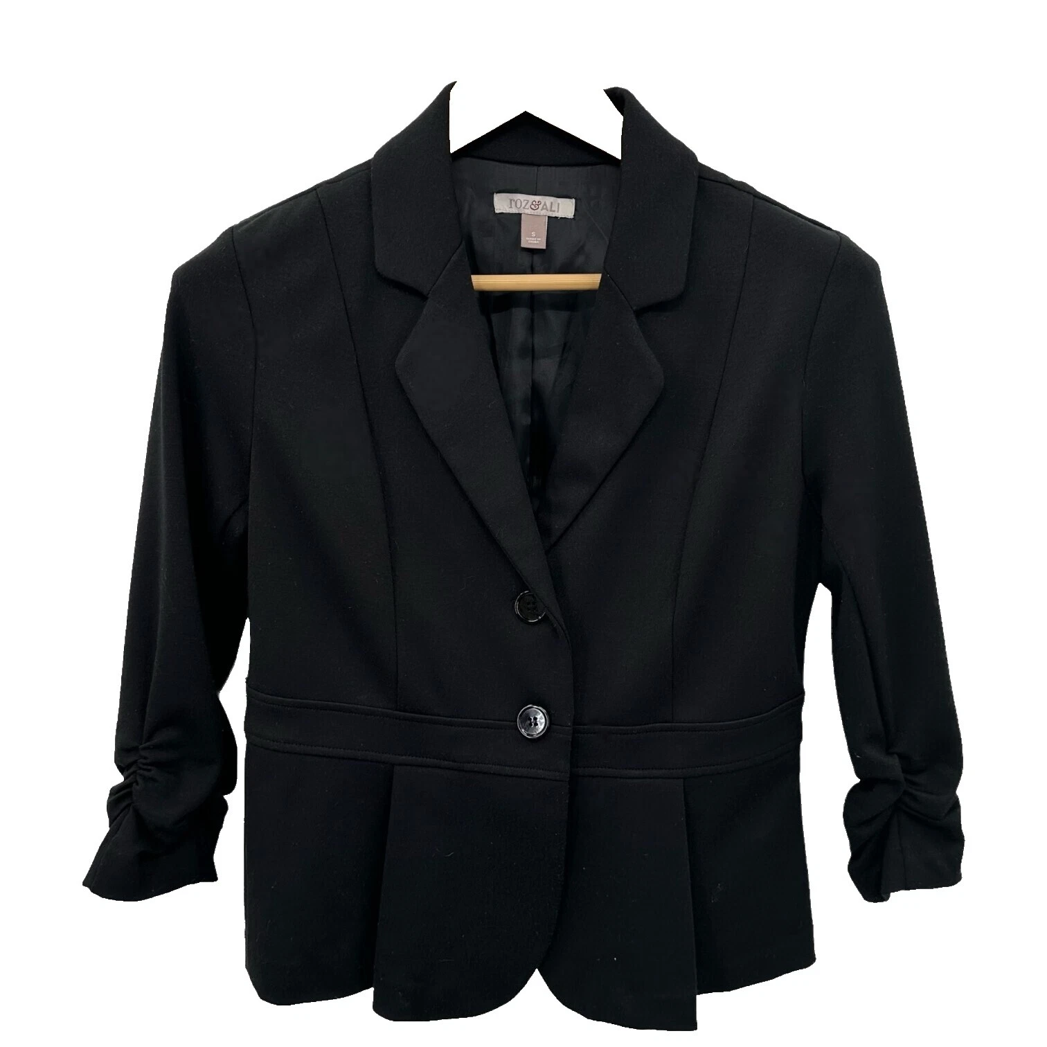 Tamaño Regular Roz & Ali Negro abrigos, chaquetas y chalecos para Mujeres