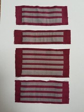 Set 4 x Armtresse Dienstgradabzeichen DDR Feuerwehr