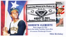 24-265, 2024, Heroes of the Batters Box, Pictorial Postmark, Americover, Roberto