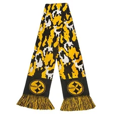 Pittsburgh Steelers Scarf Knit Winter Neck NEW 65" - CAMOUFLAGE Camo - 2013