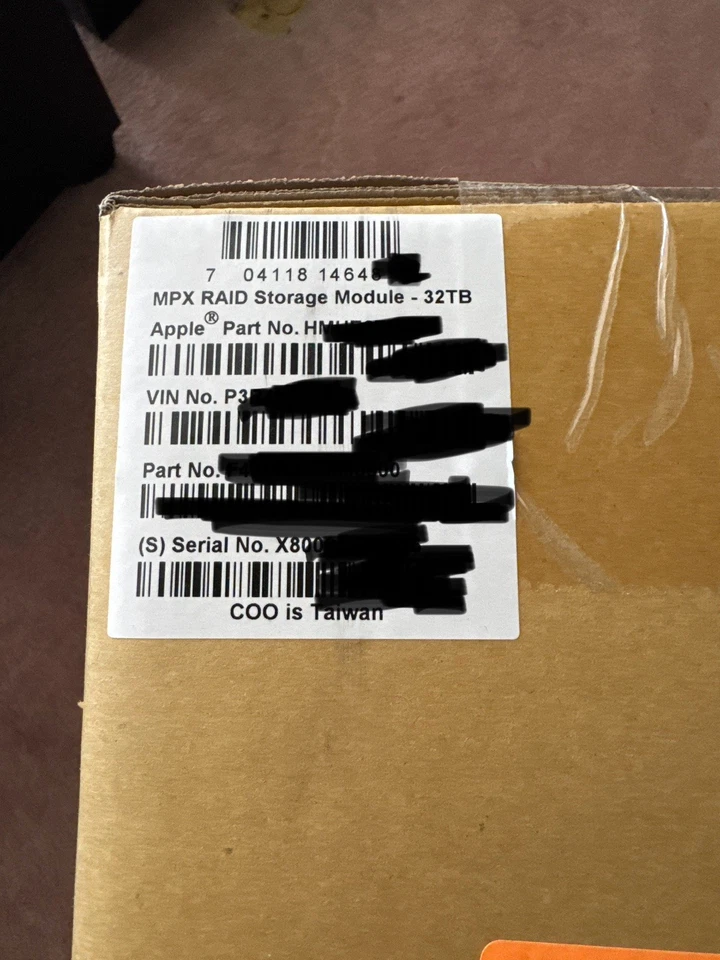 NUEVO Módulo de almacenamiento RAID MPX Apple sellado - 32 TB (HMUE2ZM/A) Mac Pro 2019/2023 Foto 4 de 4