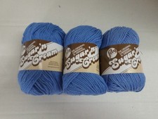 Sugar 'n Cream Cotton Yarn  Lot of 3   Blueberry