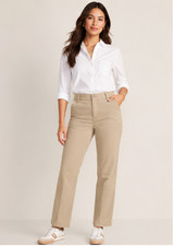 Old Navy Khaki Straight-Leg Pants - Size 8 NWT