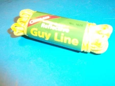 NEW Coghlan's Reflective Guy Line Kit -YELLOW 2MMX25 FEET 1625-WQ C17