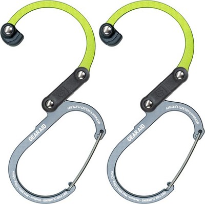 GEAR AID HEROCLIP 360° Swivel Carabiner Gear Clip and Hook (Medium) for Camping,