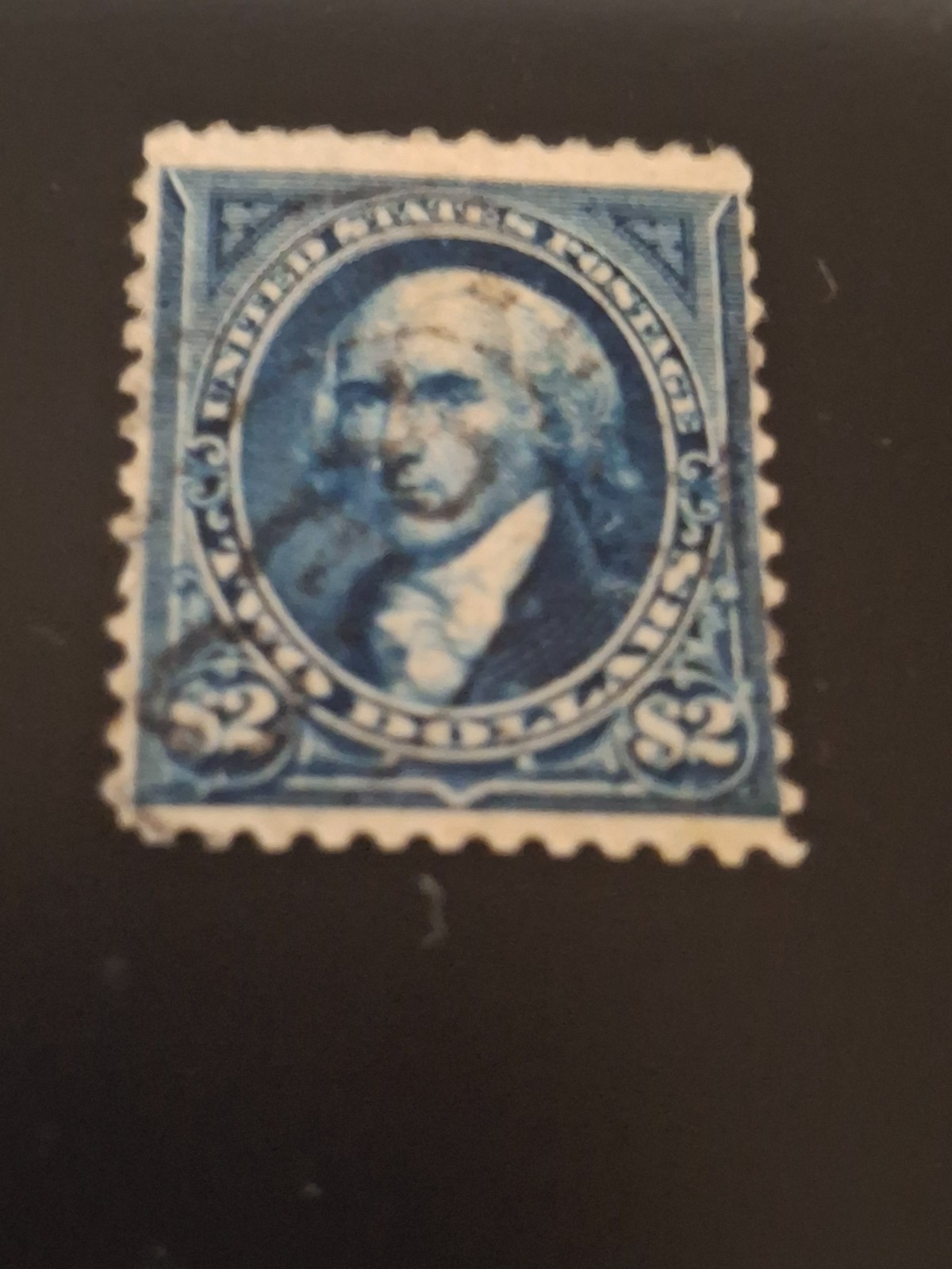 US Scott # 262 $2 Bright Blue Madison