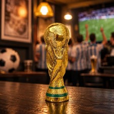 2026 World Cup Golden Football Trophy Resin Ornament for England Football Fan