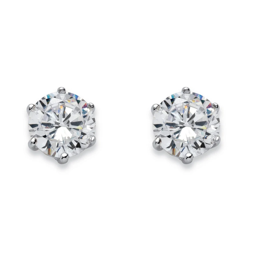 Birthstone .925 Sterling Silver Stud Earrings - Image 4 of 4