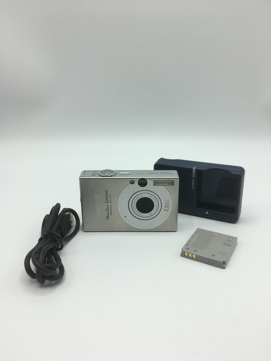 Canon PowerShot SD1000 Digital Elph IXUS 70 Camera - Silver