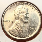 1943-P Lincoln Wheat Cent Penny GEM BU From an Original Bank Roll