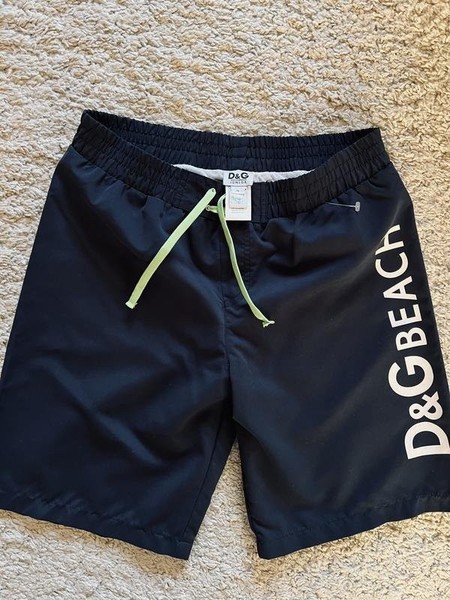 Men Dolce & Gabbana Shorts Navy Polyester 30