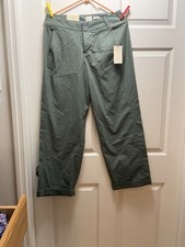 A New Day Women's High Rise Straight Leg Ankle Chino Pants Olive Green Size 6