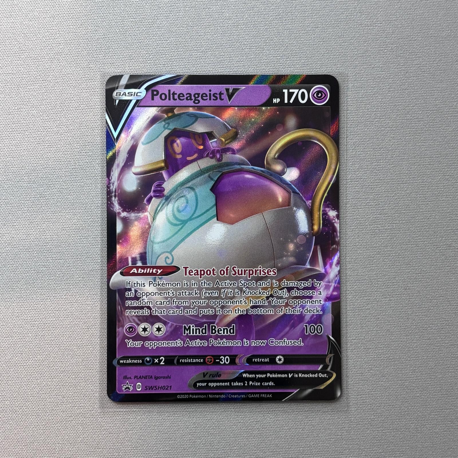 Polteageist V SWSH021 Holo Promo Sword & Shield Promo Pokemon Holo Near Mint