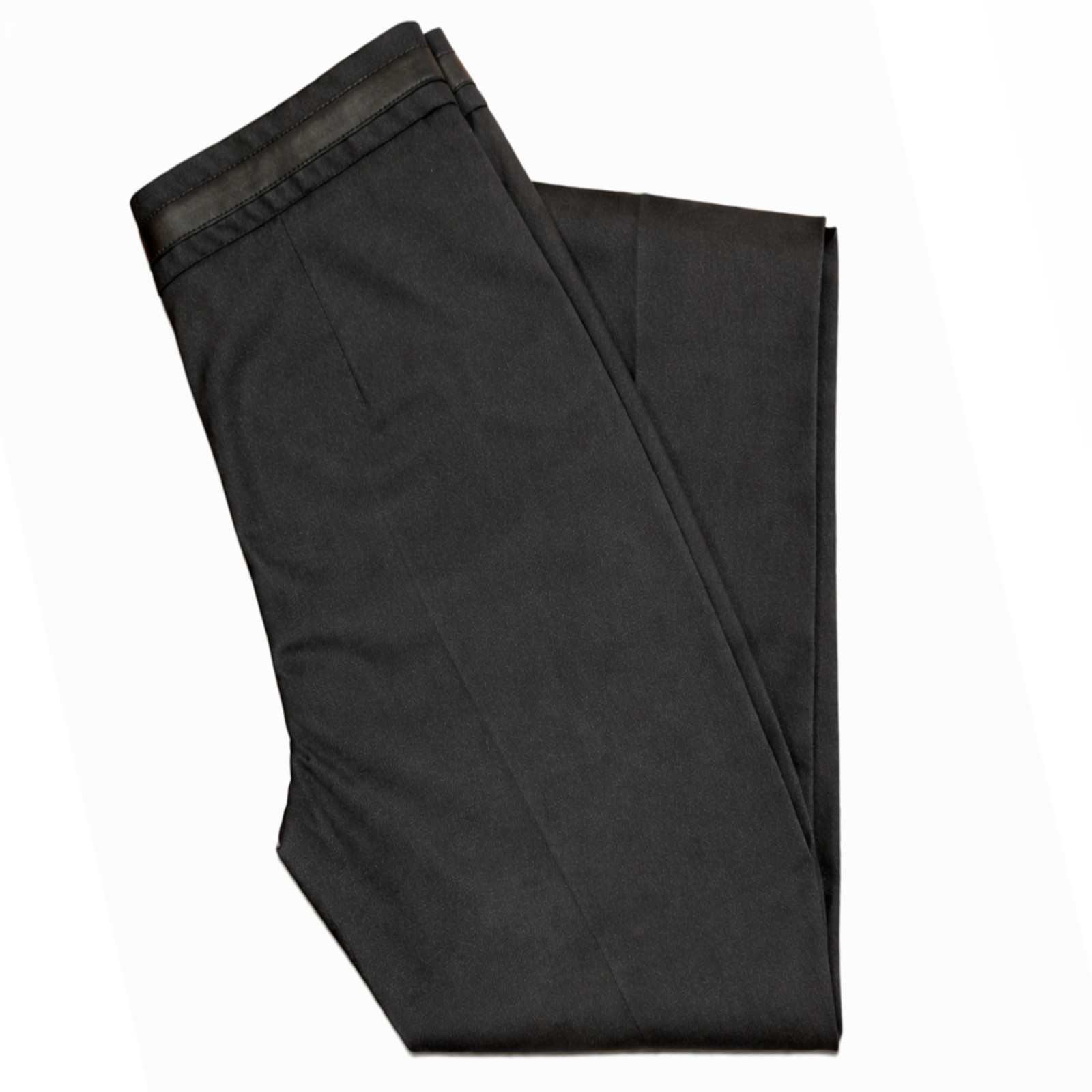 NWT GUCCI 2-US 38-IT Black Nylon Cotton Skinny Leather Belt & Trim Slim Pants thumbnail 11