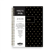 Ashley G 2026 Weekly and Monthly Planner Calendar, January 2026 - December 20...