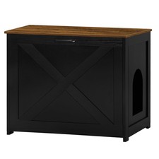 Cat Litter Box Furniture Hidden, Cat Litter Box Enclosure, Reversible Entranc...