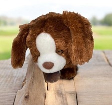 Sound N Light Plush Brown Puppy Dog Lovey Stuffed Animal 8  