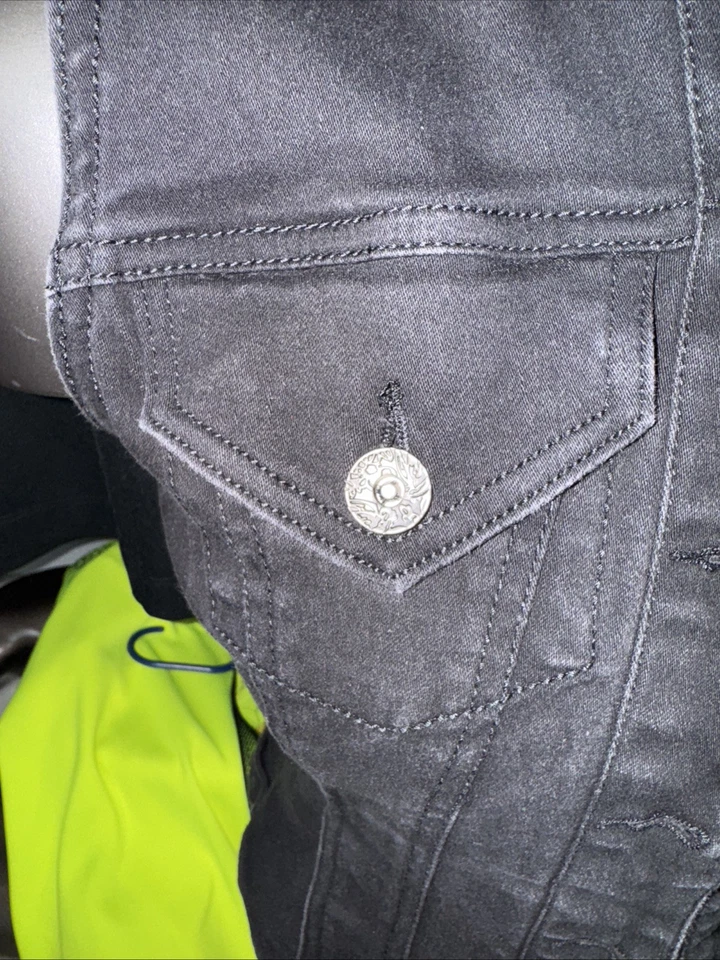 Minnie Mouse черный без рукавов джинсовая куртка - маленький женщин сияющий - Изображение 4 из 4