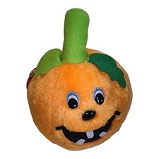 Vintage 80s Halloween Huggables Pumpkin Plush w/Tag 6.5" West Coast Liquidators