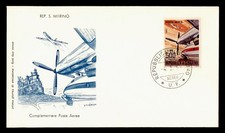 DR WHO 1965 SAN MARINO FDC AIRMAIL FILAGRANO CACHET 500L R24807