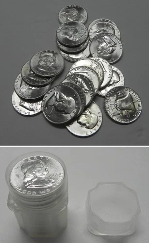 1961-D Roll of (20) Uncirculated Franklin Half Dollars  #29