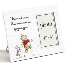 Pooh Bear Quote Picture Frame, Pooh Nursery Decor, Friendship Gifts for Her H...