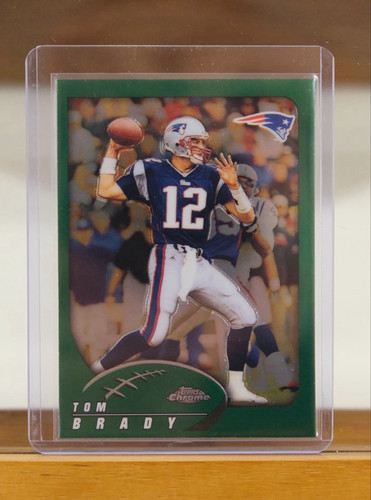 Tom Brady #100 2002 Topps Chrome card