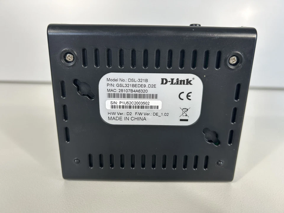 D-Link DSL-321B D2 ADSL+ Modem Annex B, RJ45 10/100 BASE-T, RJ11 für 24/26 AWG - Bild 4 von 4