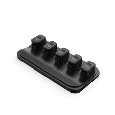 Magnetic Cable Management Silicone Wire Holder Desktop Car USB C Cord Organizer