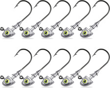 Swimbait Jig Heads Fishing Jigs Swim Bait Jighead with Two Bait Keepers and 3D E