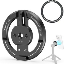 Camolo Magnetic Phone Holder Mount 1/4" Screw Hole Suction Tripod Cold Shoe Base