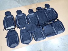 Alea Black Leather Seat Covers 2022-2026 Chevy Silverado Crew Cab Gmc Sierra Alea Black Leather Seat Covers 2022-2026 Chevy Silverado Crew Cab Gmc Sierra