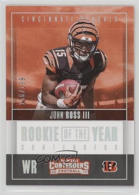2017 Panini Contenders Rookie of the Year Silver 156/199 John Ross III RC fm0