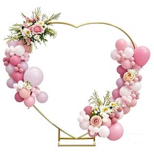 XXL Hochzeit Bogen Metall Traubogen Herz Hintergrund Blumen Ballon Rahmen Deko