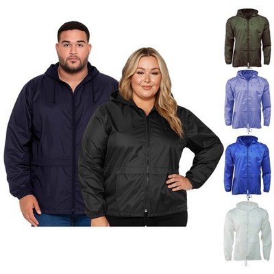 Rainydays Light Weight Unisex Cagoule Kagool Regenjacke Mac Übergröße Herren Damen