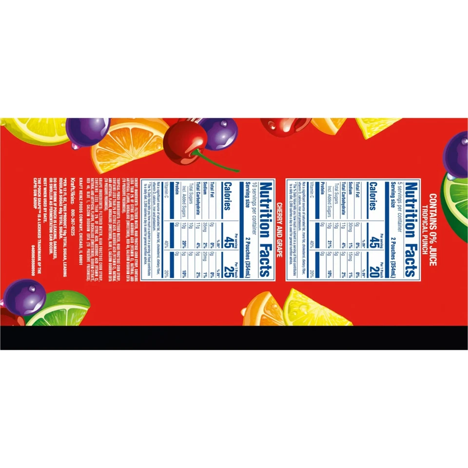 Kool Aid Jammers Variety PK with Tropical Punch, Grape & Cherry Kids Drink,30 PK - Imagem 4 de 4