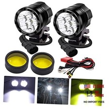 Universal 6 LED Motorcycle Driving Lights - 2.5 Inch LED Pod 60W  Harness