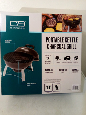 Char-Broil 15'' Portable Kettle Charcoal Grill 25309100 Black NEW!