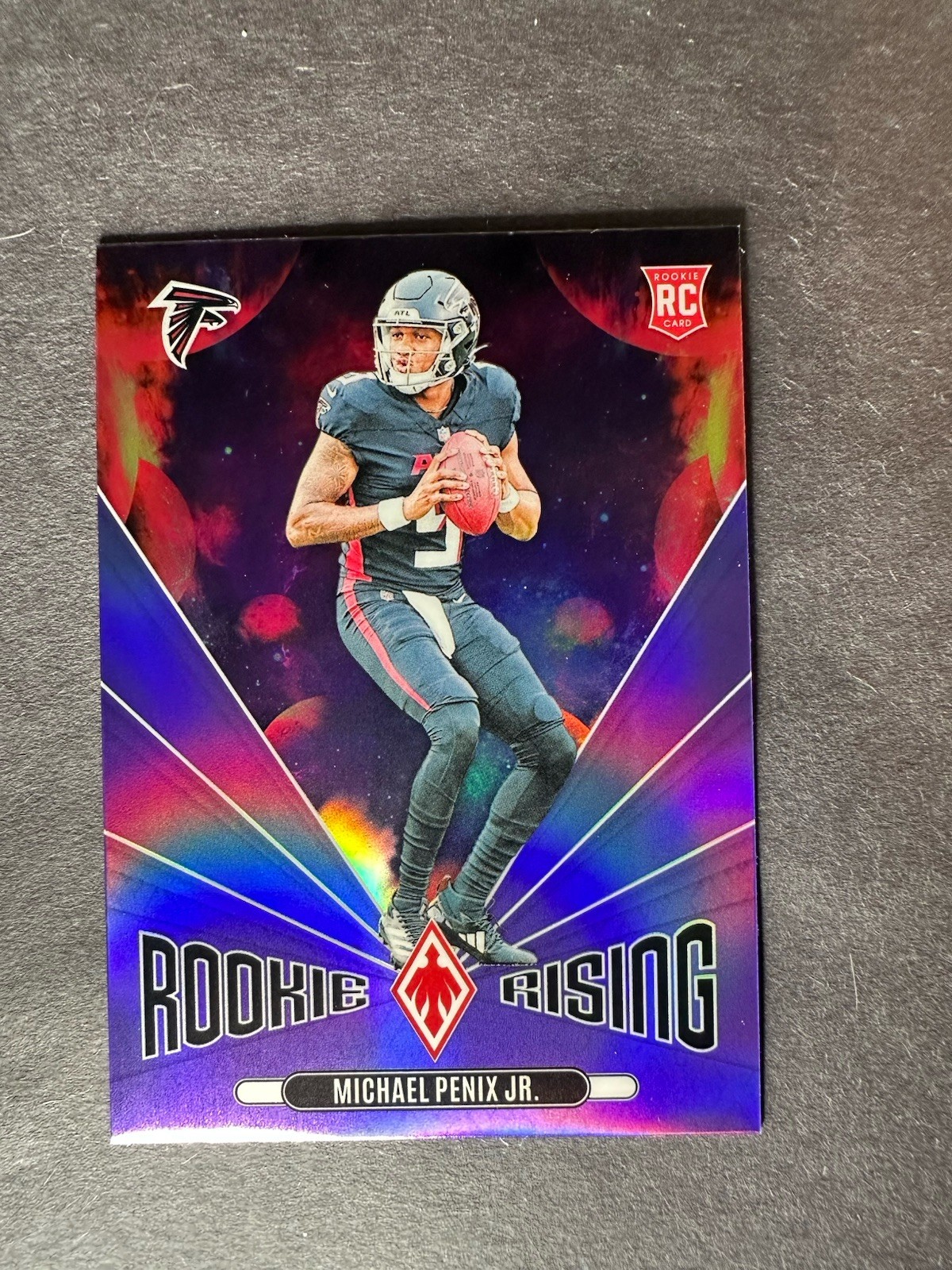 2024 Phoenix - Michael Penix Jr. Purple Rookie Rising RC #RR-MPJ Falcons